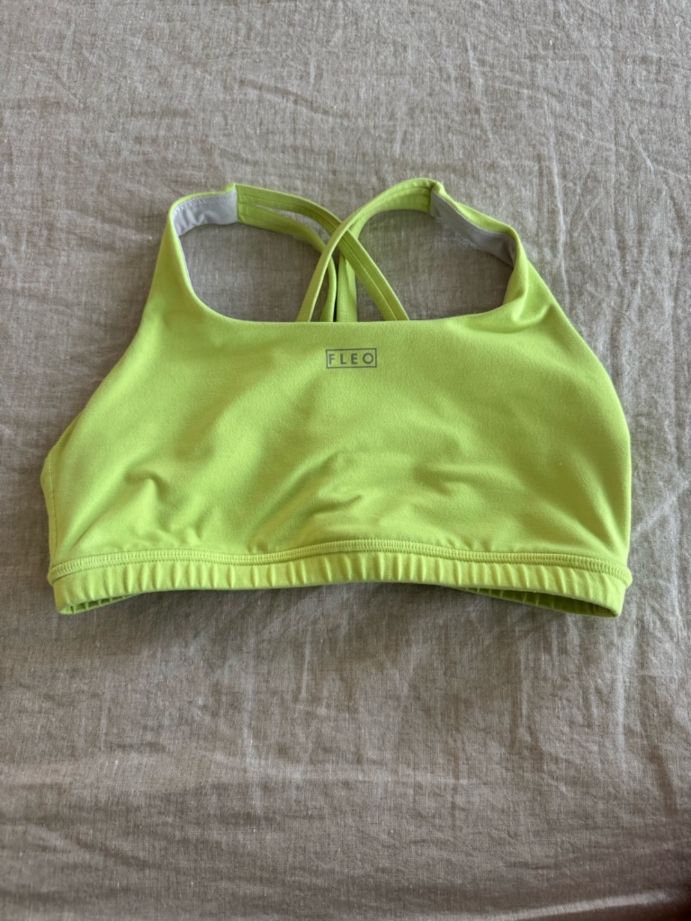 Fleo Neon Green Isla Sports Bra